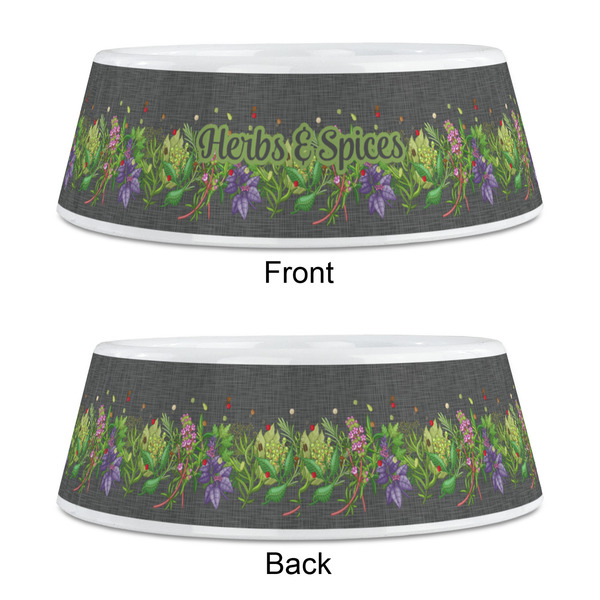 Herbs & Spices Plastic Pet Bowls - Medium - APPROVAL