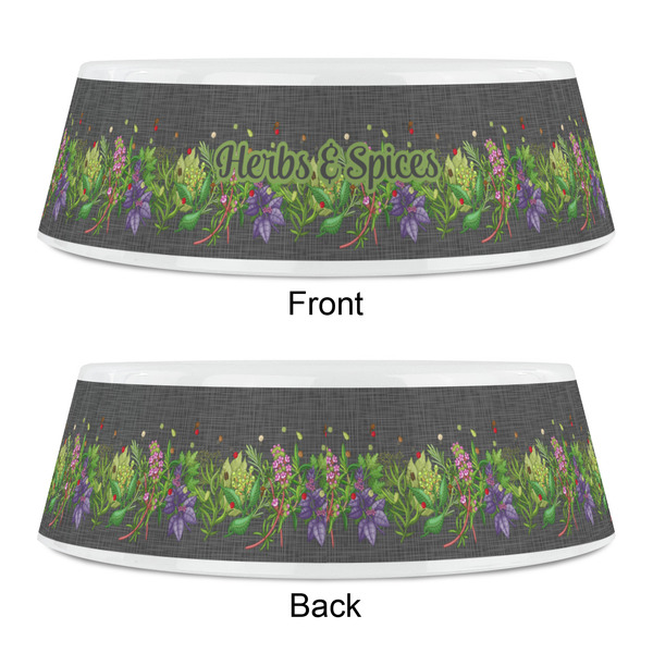 Herbs & Spices Plastic Pet Bowls - Small - APPROVAL