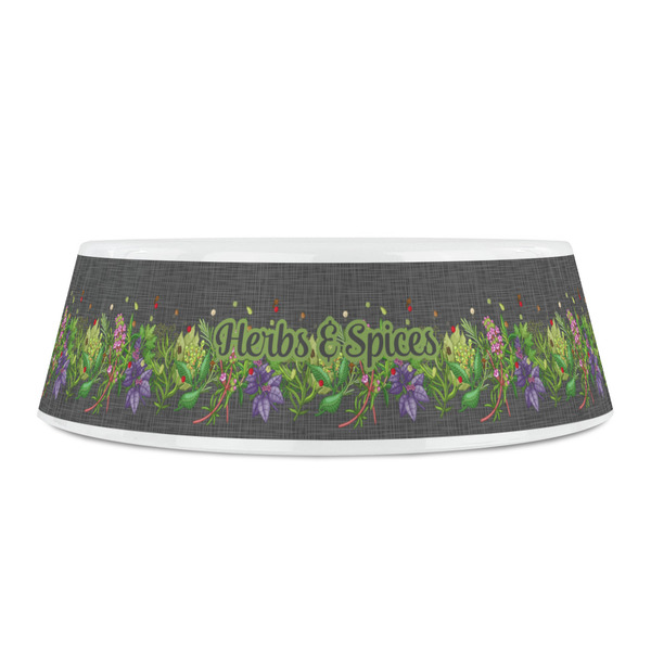 Herbs & Spices Plastic Pet Bowls - Small - FRONT