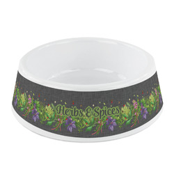 Herbs & Spices Plastic Dog Bowl - Small