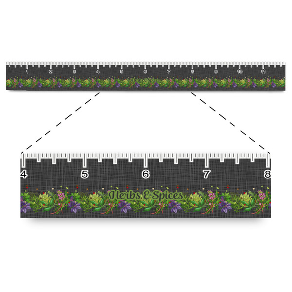 Custom Herbs & Spices Plastic Ruler - 12"
