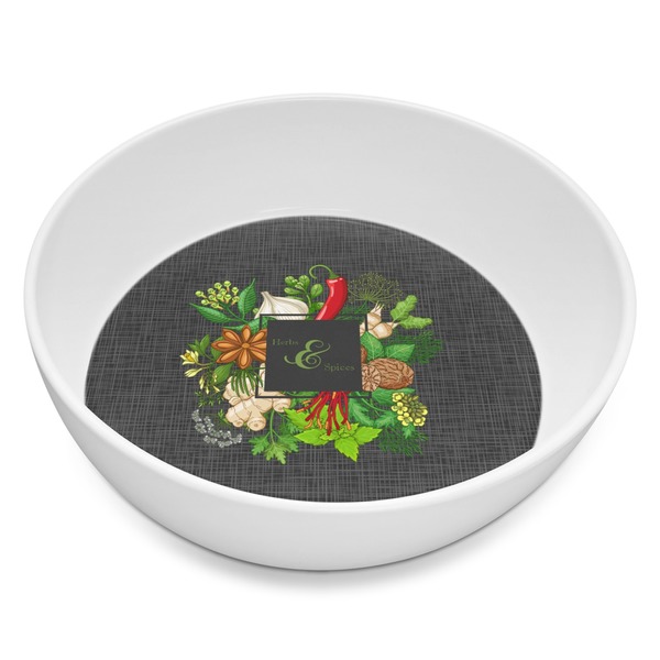 Custom Herbs & Spices Melamine Bowl - 8 oz (Personalized)