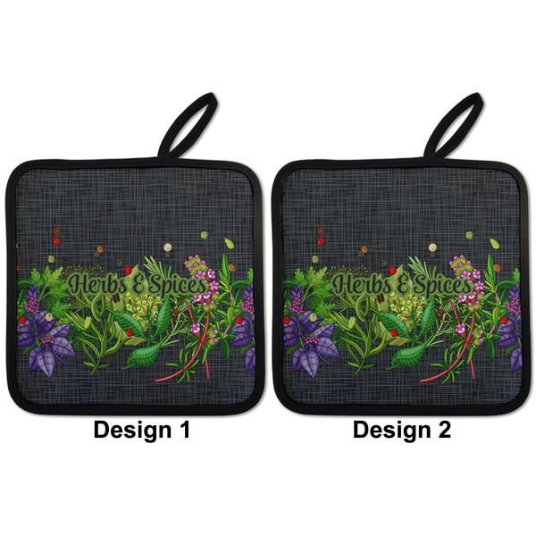 Herbs & Spices Pot Holders - Set of 2 APPROVAL