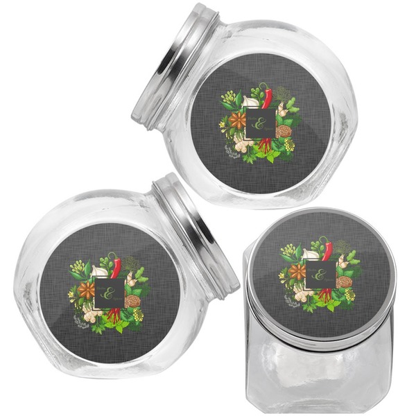 Herbs & Spices Puppy Treat Jar - Top Left Right