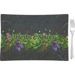 Herbs & Spices Glass Rectangular Appetizer / Dessert Plate (Personalized)