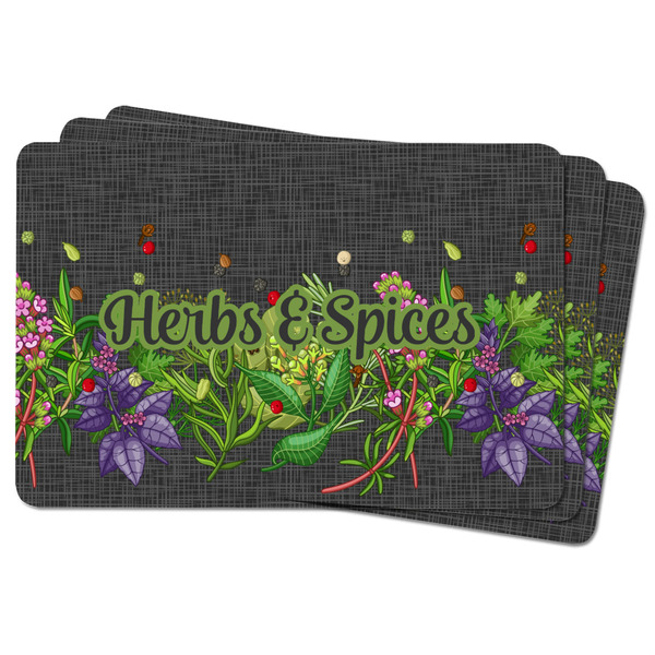 Herbs & Spices Rectangular Fridge Magnet - THREE