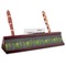 Herbs & Spices Red Mahogany Nameplates with Business Card Holder - Angle