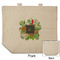 Herbs & Spices Reusable Cotton Grocery Bag - Front & Back View