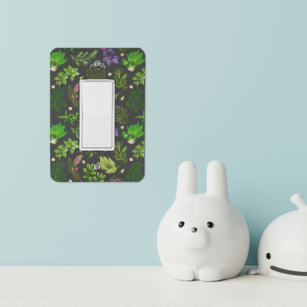 Herbs & Spices Rocker Light Switch Covers - Single - IN CONTEXT