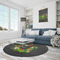Herbs & Spices Round Area Rug - IN CONTEXT
