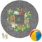 Herbs & Spices Round Beach Towel (Personalized)