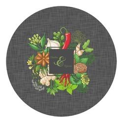 Herbs & Spices Round Decal (Personalized)