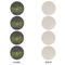 Herbs & Spices Round Linen Placemats - APPROVAL Set of 4 (single sided)