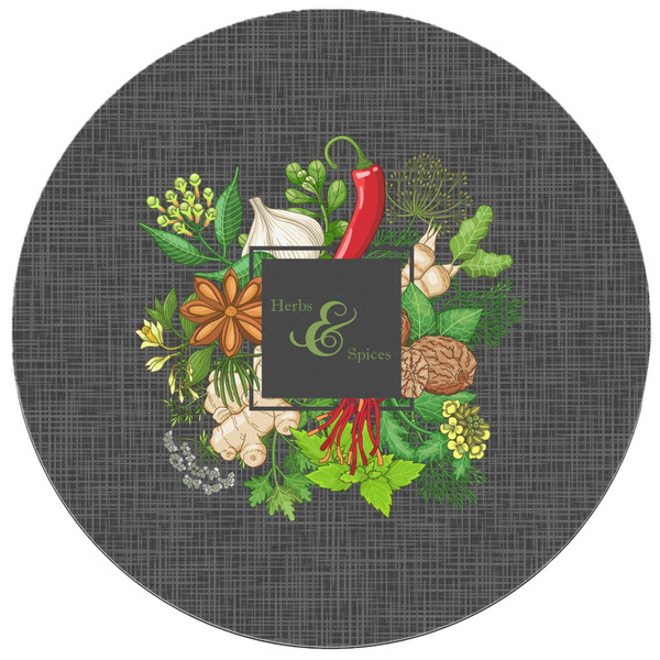 Herbs & Spices Round Mousepad - APPROVAL