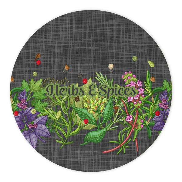 Herbs & Spices Round Paper Coaster - Approval
