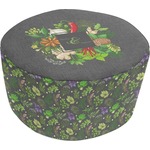 Herbs & Spices Round Pouf Ottoman (Personalized)