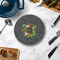 Herbs & Spices Round Stone Trivet - In Context View