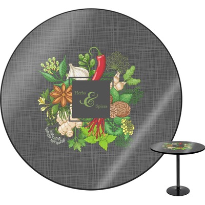 Herbs & Spices Round Table - 24" (Personalized)