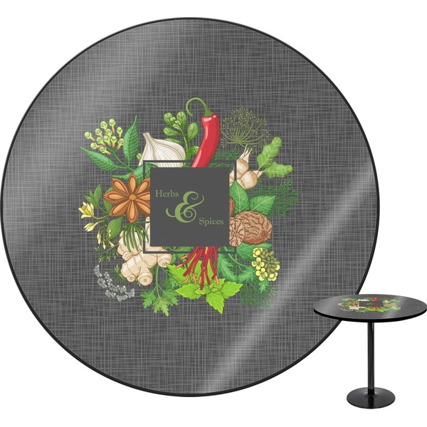 Custom Herbs & Spices Round Table - 30" (Personalized)