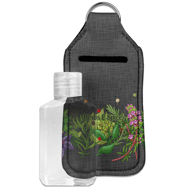 Custom Herbs & Spices Hand Sanitizer & Keychain Holder - Large