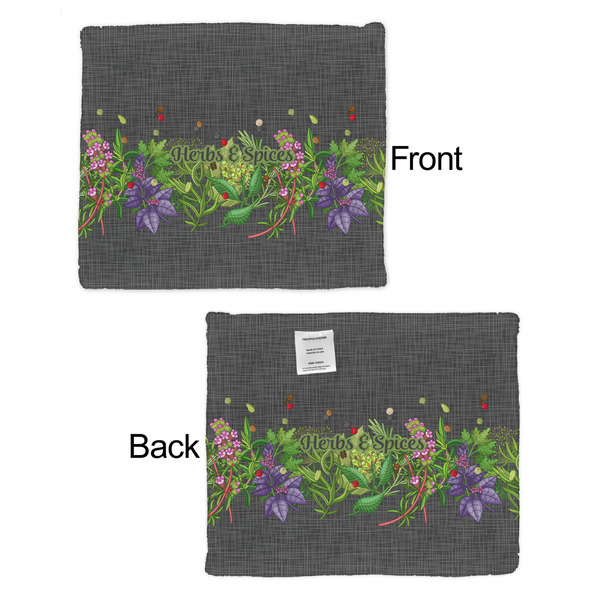 Herbs & Spices Security Blanket - Front & Back View