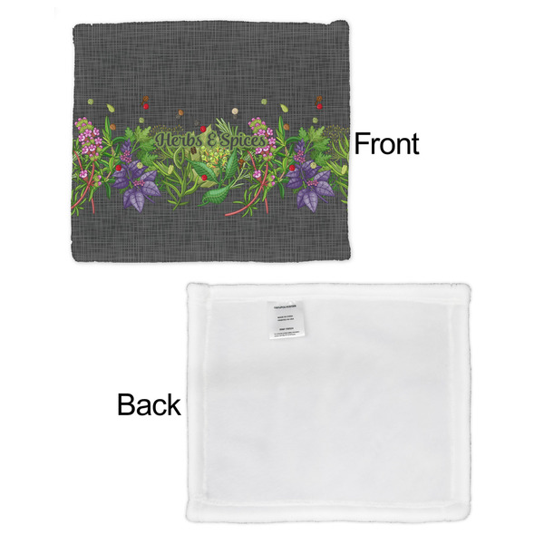 Herbs & Spices Security Blanket - Front & White Back View