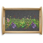 Herbs & Spices Natural Wooden Tray - Small (Personalized)
