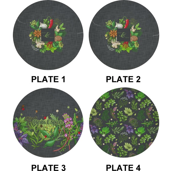 Herbs & Spices Set of Appetizer / Dessert Plates (Approval)