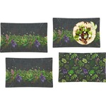 Herbs & Spices Set of 4 Glass Rectangular Lunch / Dinner Plate (Personalized)