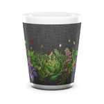 Herbs & Spices Ceramic Shot Glass - 1.5 oz - White - Set of 4