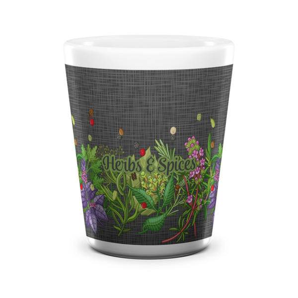 Herbs & Spices Shot Glass - White - FRONT