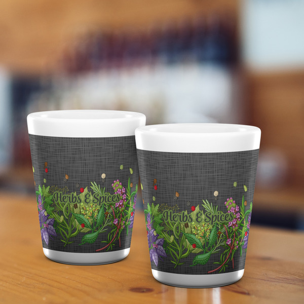 Herbs & Spices Shot Glass - White - LIFESTYLE