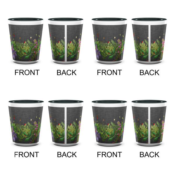 Herbs & Spices Shot Glassess - Two Tone - Set of 4 - APPROVAL