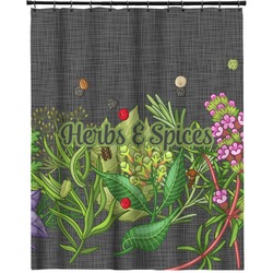 Herbs & Spices Extra Long Shower Curtain - 70"x84" (Personalized)