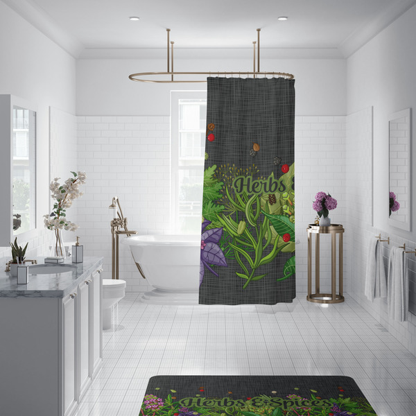 Herbs & Spices Shower Curtain - Custom Size