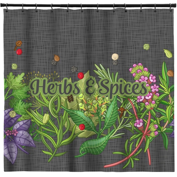 Custom Herbs & Spices Shower Curtain - 71" x 74"