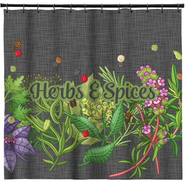 Custom Herbs & Spices Shower Curtain - Custom Size (Personalized)