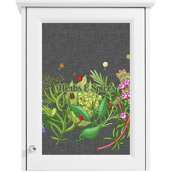 Herbs & Spices Single White Cabinet Decal