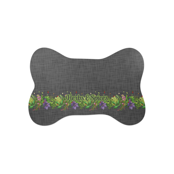 Custom Herbs & Spices Bone Shaped Dog Food Mat (Small)