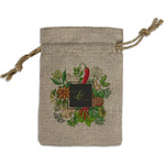 Herbs & Spices Small Burlap Gift Bag - Front