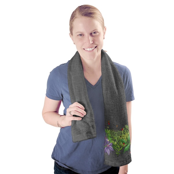Herbs & Spices Sport Towel - Exercise use - Model
