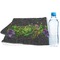 Herbs & Spices Sports Towel Folded with Water Bottle