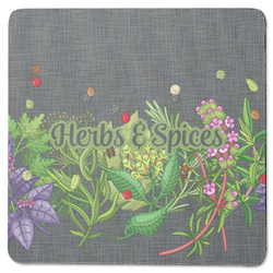 Herbs & Spices Square Rubber Backed Coaster (Personalized)