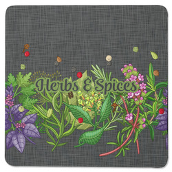 Herbs & Spices Square Rubber Backed Coaster (Personalized)