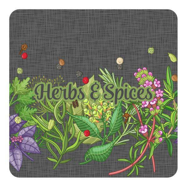 Custom Herbs & Spices Square Decal (Personalized)