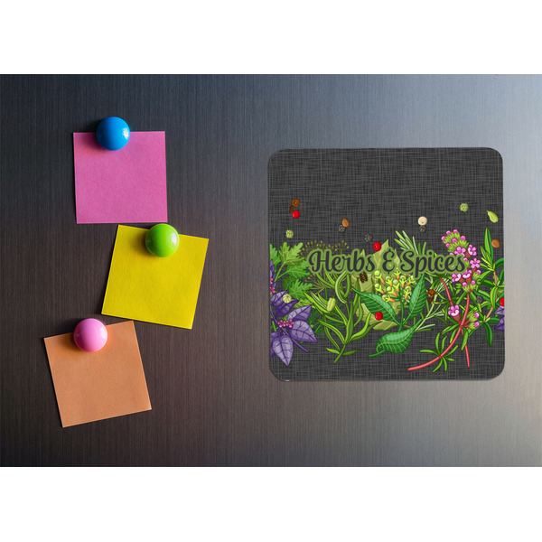 Herbs & Spices Square Fridge Magnet - LIFESTYLE