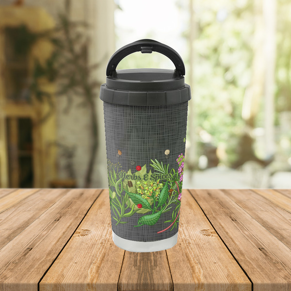 Herbs & Spices Stainless Steel Travel Cup Lifestyle