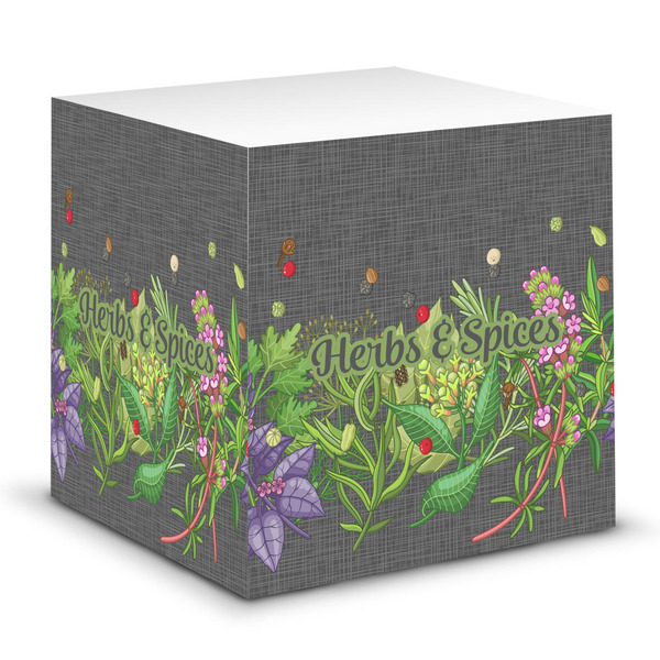 Custom Herbs & Spices Sticky Note Cube (Personalized)