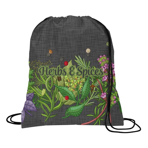 Custom Herbs & Spices Drawstring Backpack - Large (Personalized)
