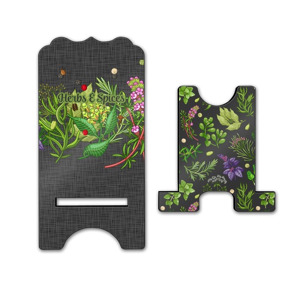 Herbs & Spices Stylized Phone Stand - Front & Back - Large